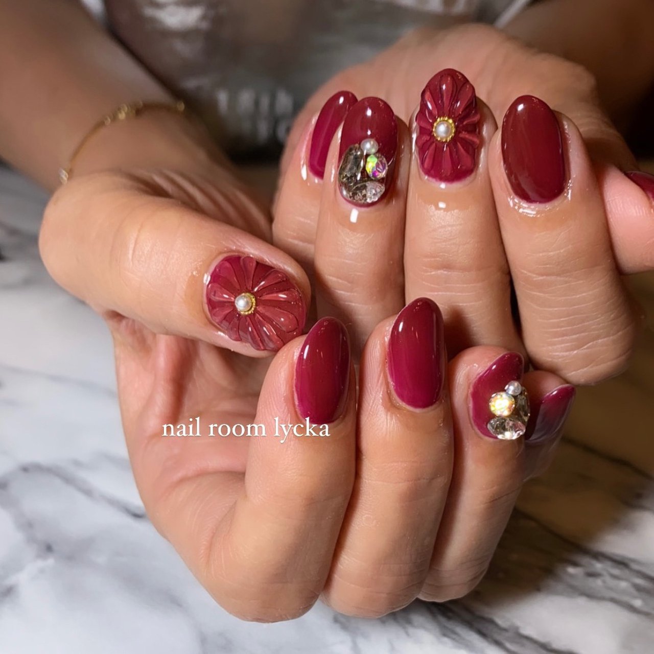 秋 冬 デート 女子会 ハンド 𖧷𝚗𝚊𝚒𝚕 𝚛𝚘𝚘𝚖 𝚕𝚢𝚌𝚔𝚊 ﾈｲﾙﾙｰﾑﾘｯｶ𖧷のネイルデザイン No ネイルブック