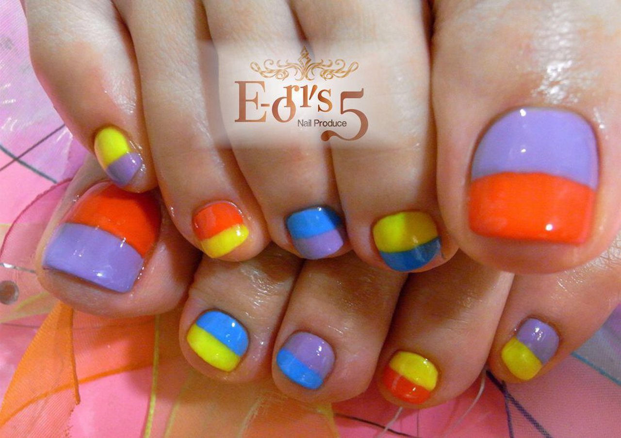 オールシーズン 海 リゾート 浴衣 フット E 5 N Pのネイルデザイン No ネイルブック