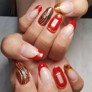 ピーコック エスニックのネイルデザイン ネイルブック