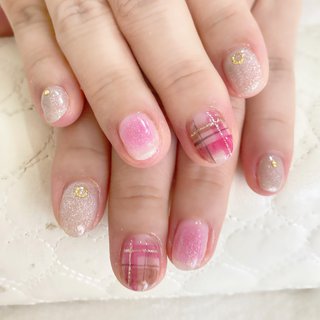 チーク ピンクのネイルデザイン ネイルブック