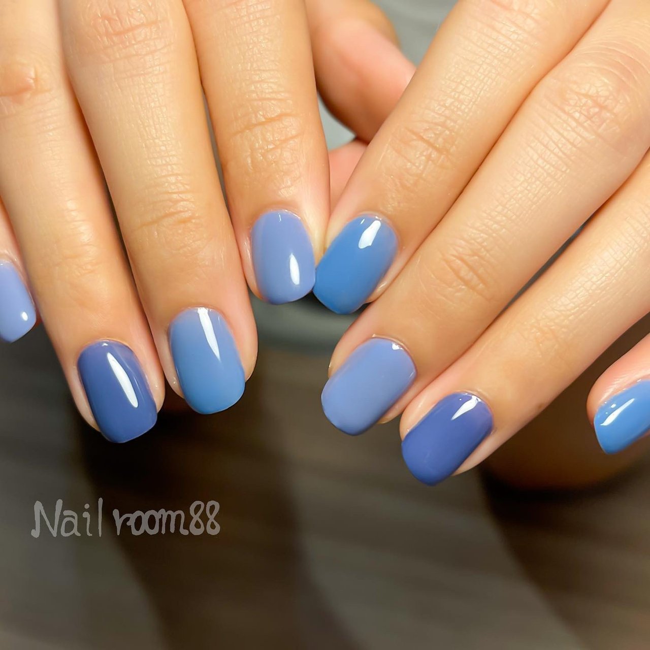 水色/ブルー/ネイビー - 【梅島ネイルサロン】Nail room88 あべなつみ