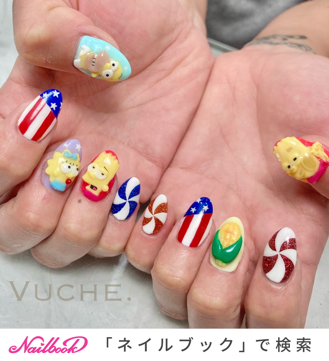 シンプソンズのネイルデザイン ネイルブック