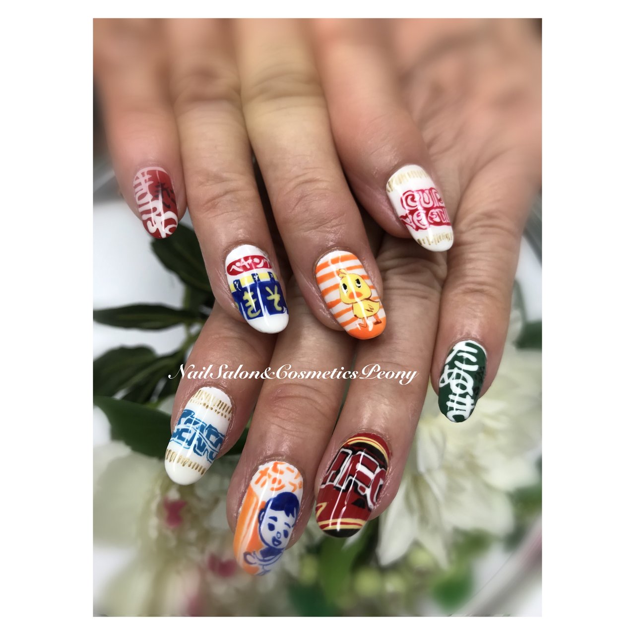 ハンド 痛ネイル ミディアム ジェルネイル お客様 Peonyのネイルデザイン No ネイルブック