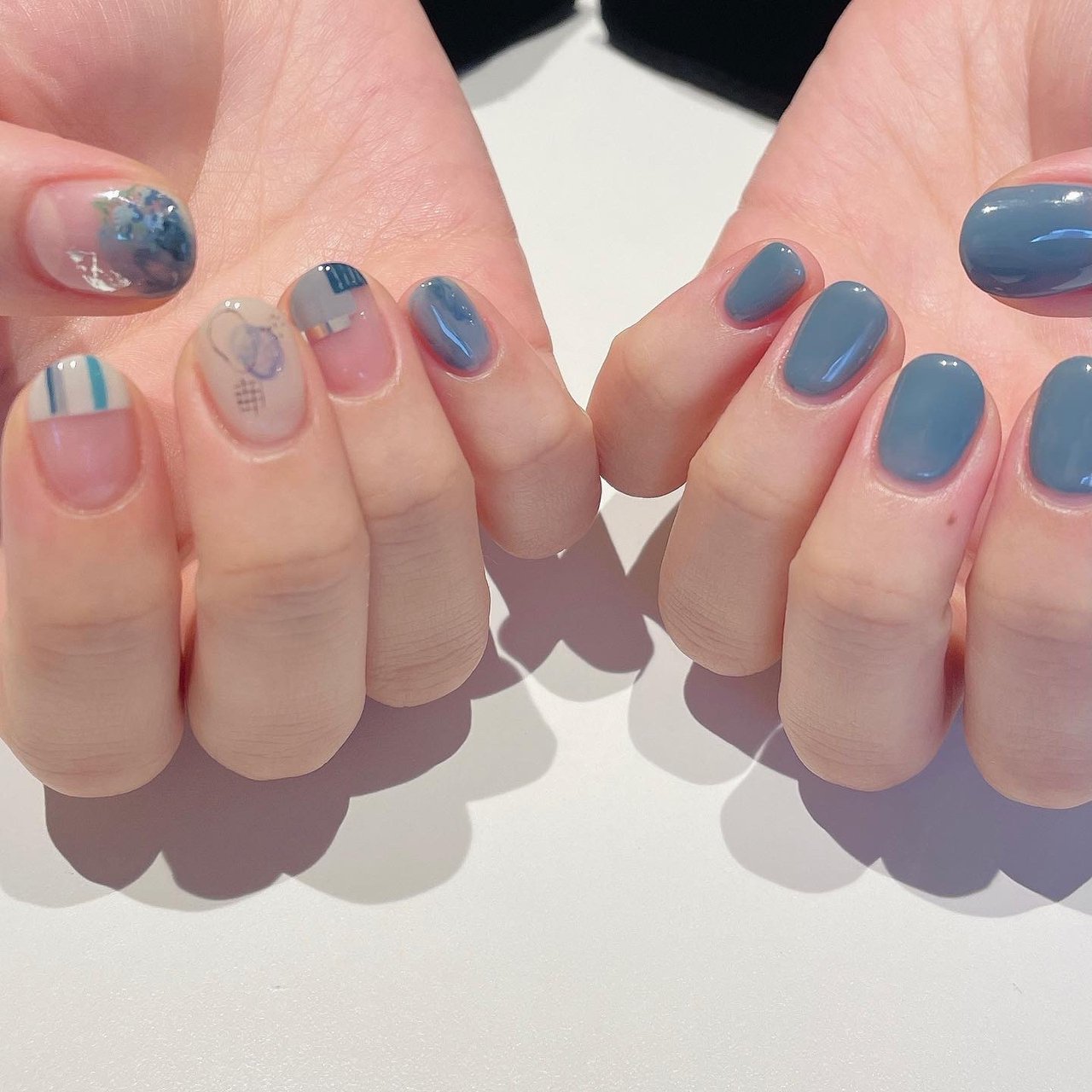 秋 オールシーズン ハンド フレンチ ワンカラー Kimalleのネイルデザイン No ネイルブック