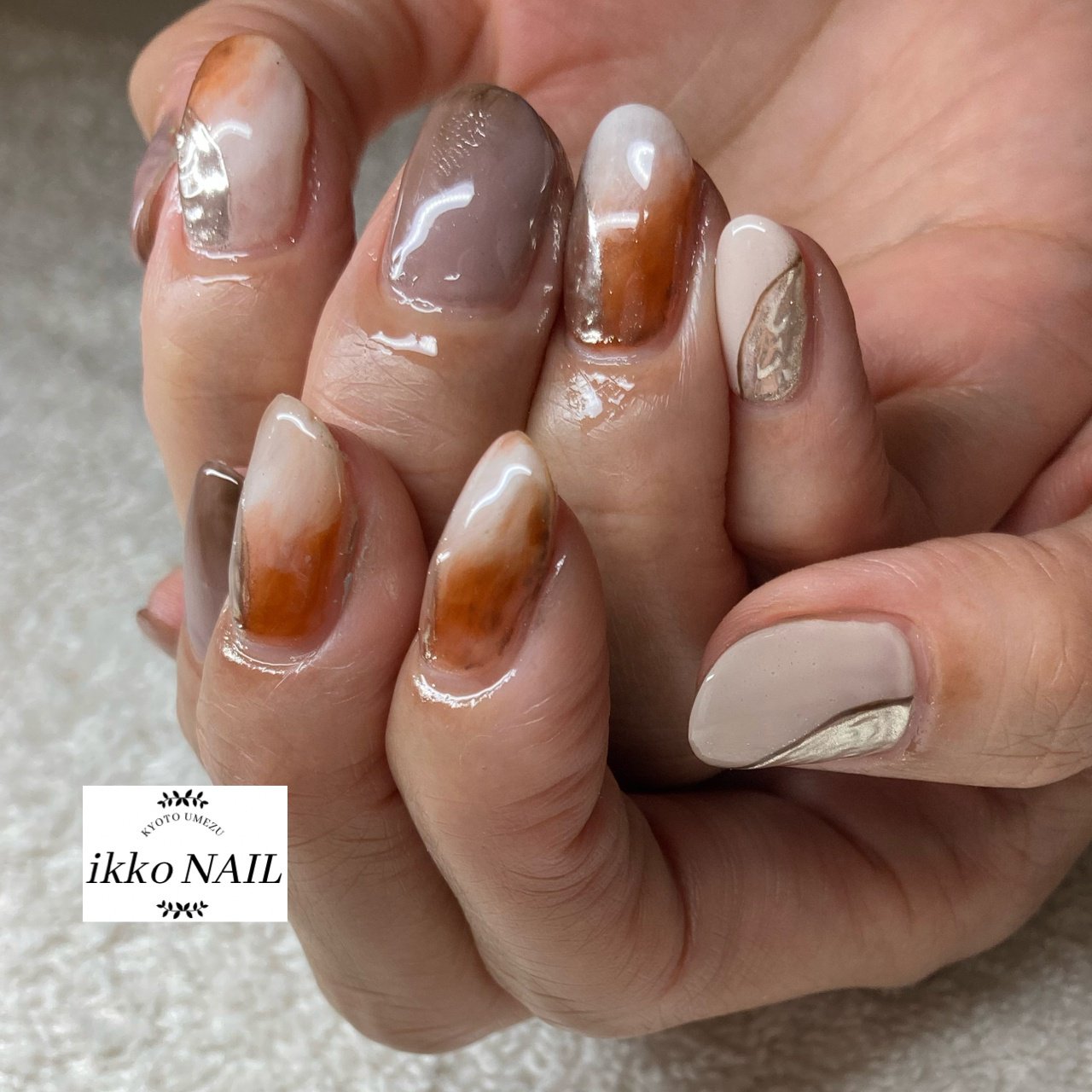 秋 冬 オールシーズン ハンド エスニック Ikkonailのネイルデザイン No ネイルブック