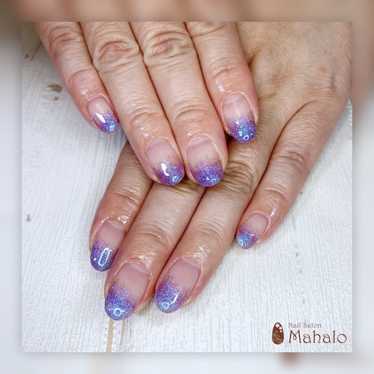 夏 梅雨 オフィス シンプル グラデーション Nail Salon Mahaloのネイルデザイン No ネイルブック