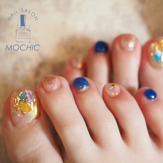 夏 フット カラフルのネイルデザイン ネイルブック