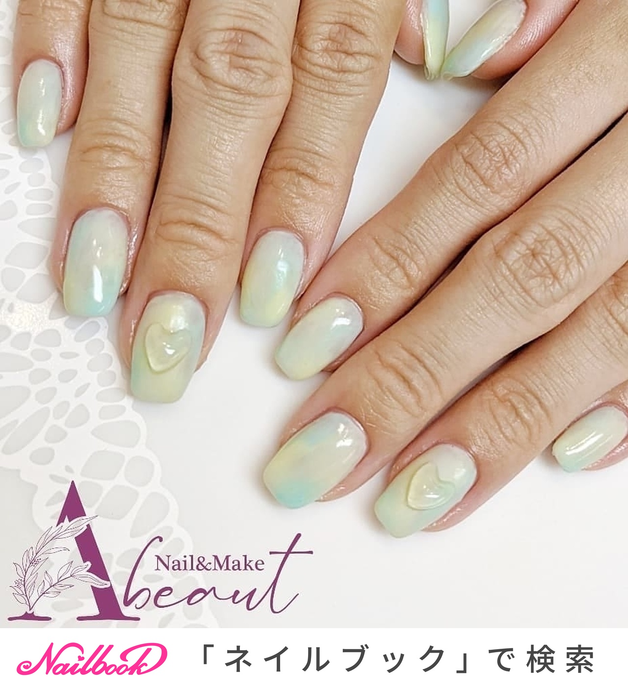 オールシーズン/オフィス/デート/女子会/ハンド - Nail&MakeAbeaut(ｱﾋﾞｭｰﾄ)のネイルデザイン[No.6709137]｜ネイルブック