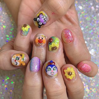 バイキンマン コキンちゃん ネイルパーツ