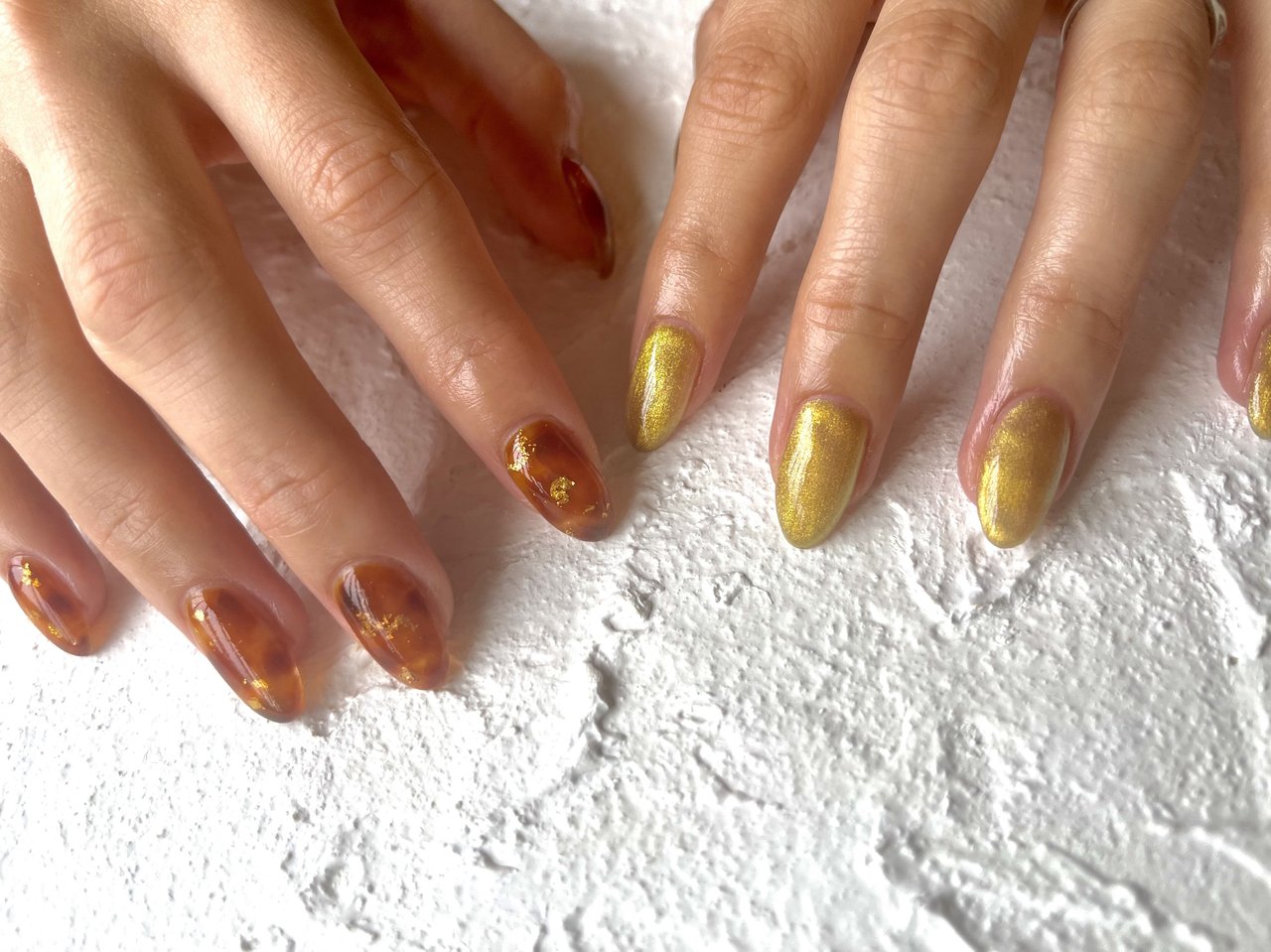 秋 冬 ハンド べっ甲 マグネット Nail Ry のネイルデザイン No ネイルブック