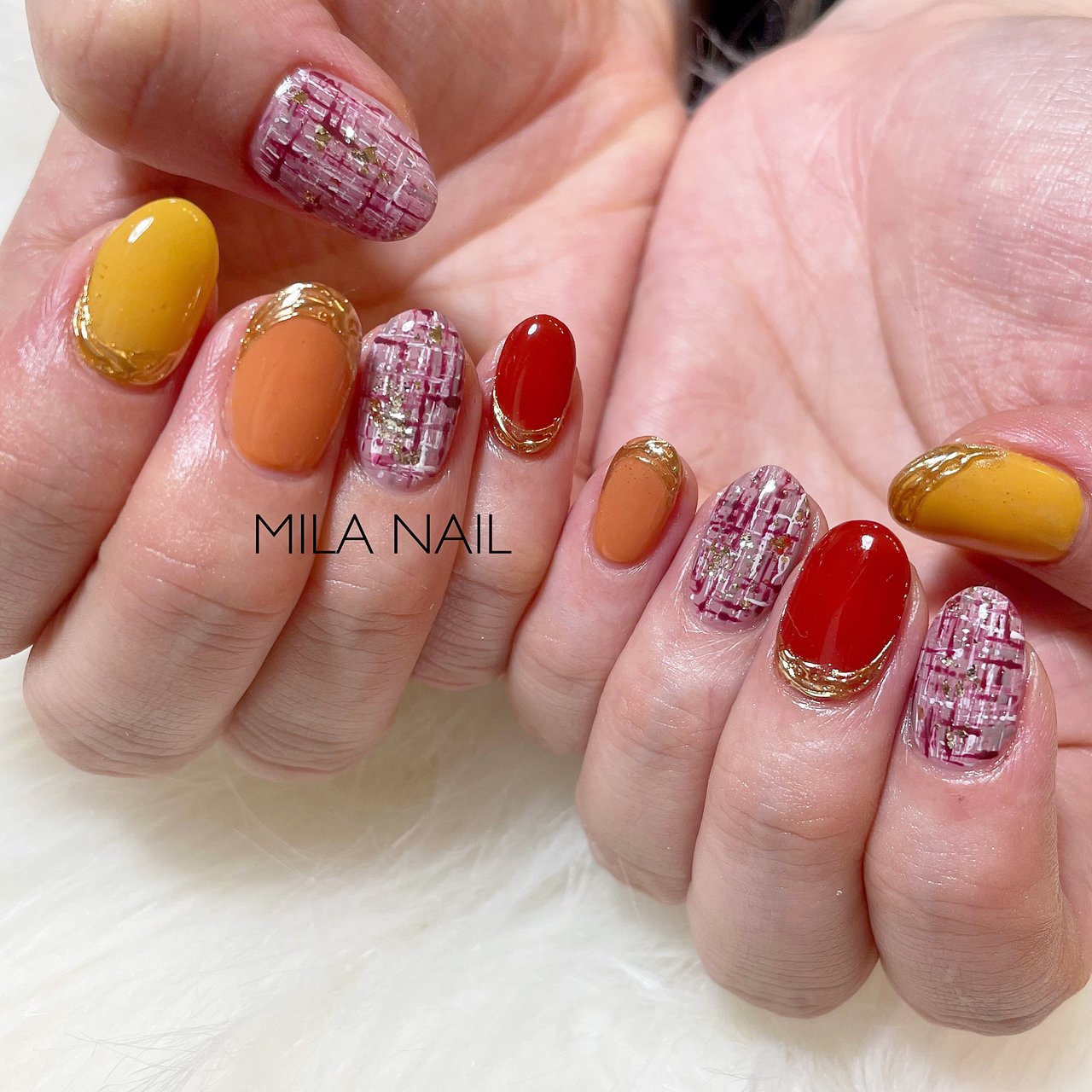 秋 冬 バレンタイン クリスマス ハンド Private Salon Mila Nailのネイルデザイン No ネイルブック