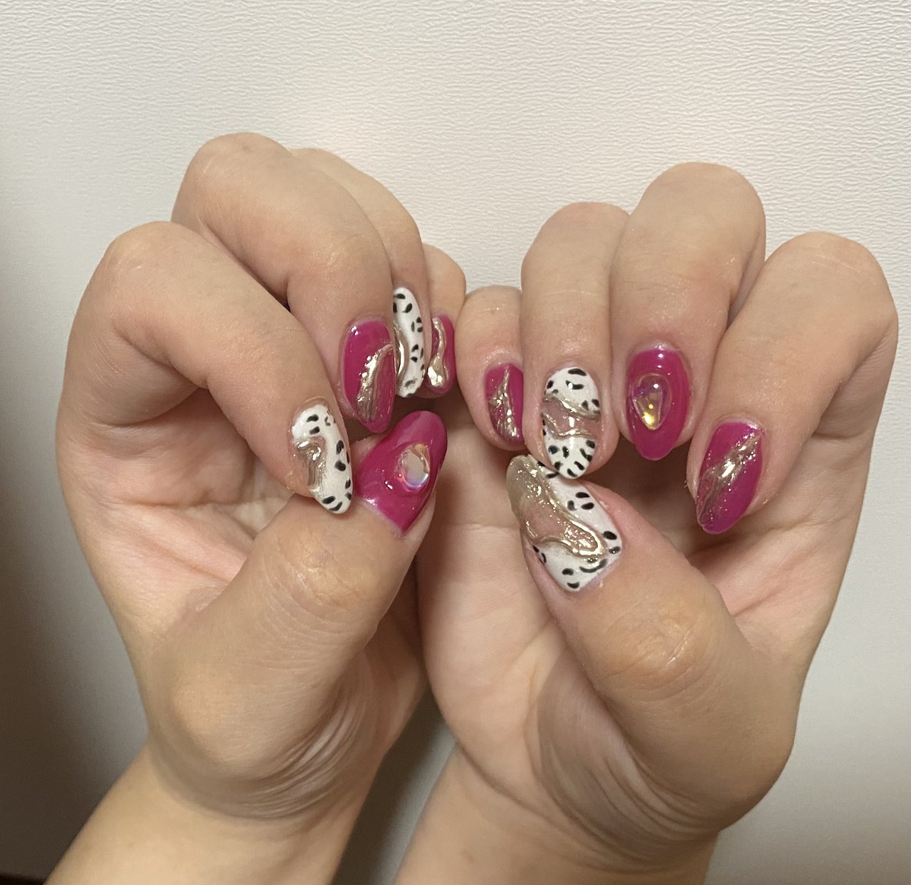 秋 ハンド ミディアム ジェルネイル セルフネイル Maiのネイルデザイン No ネイルブック