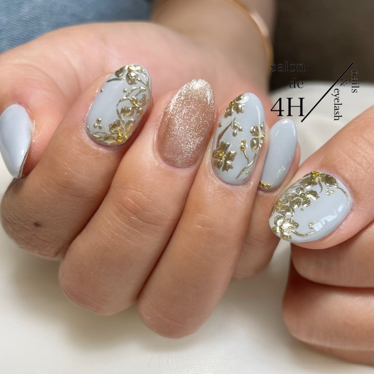 春 冬 オールシーズン 入学式 ハンド Salon De 4hのネイルデザイン No ネイルブック