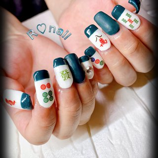 麻雀ネイルのネイルデザイン ネイルブック