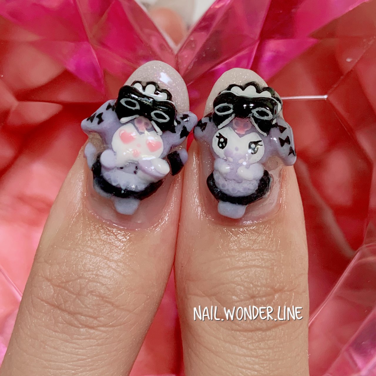 オールシーズン ライブ ハロウィン 痛ネイル キャラクター ネイルサロン ワンダーラインのネイルデザイン No ネイルブック