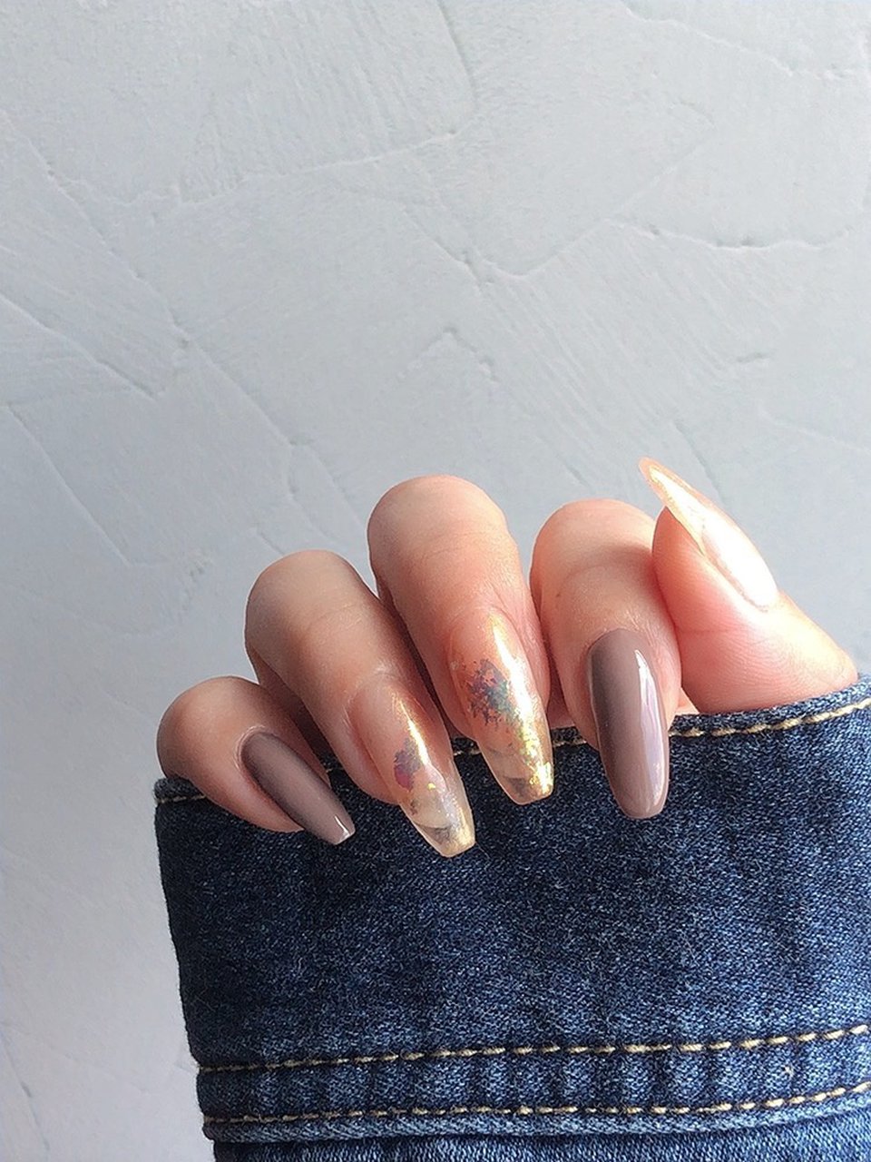 秋 冬 ハンド シースルー ニュアンス Miumiu1019のネイルデザイン No 671 ネイルブック