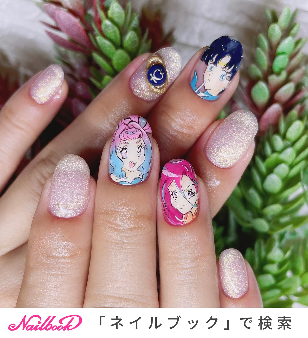 夏/オールシーズン/ハンド/痛ネイル/キャラクター - NICHI nail salon u0026 schoolのネイルデザイン[No.6720276]｜ ネイルブック