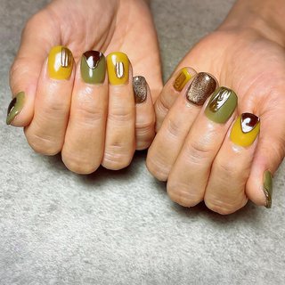 2024年】新着順｜ニュアンス/カーキのネイルデザイン(64ページ目  