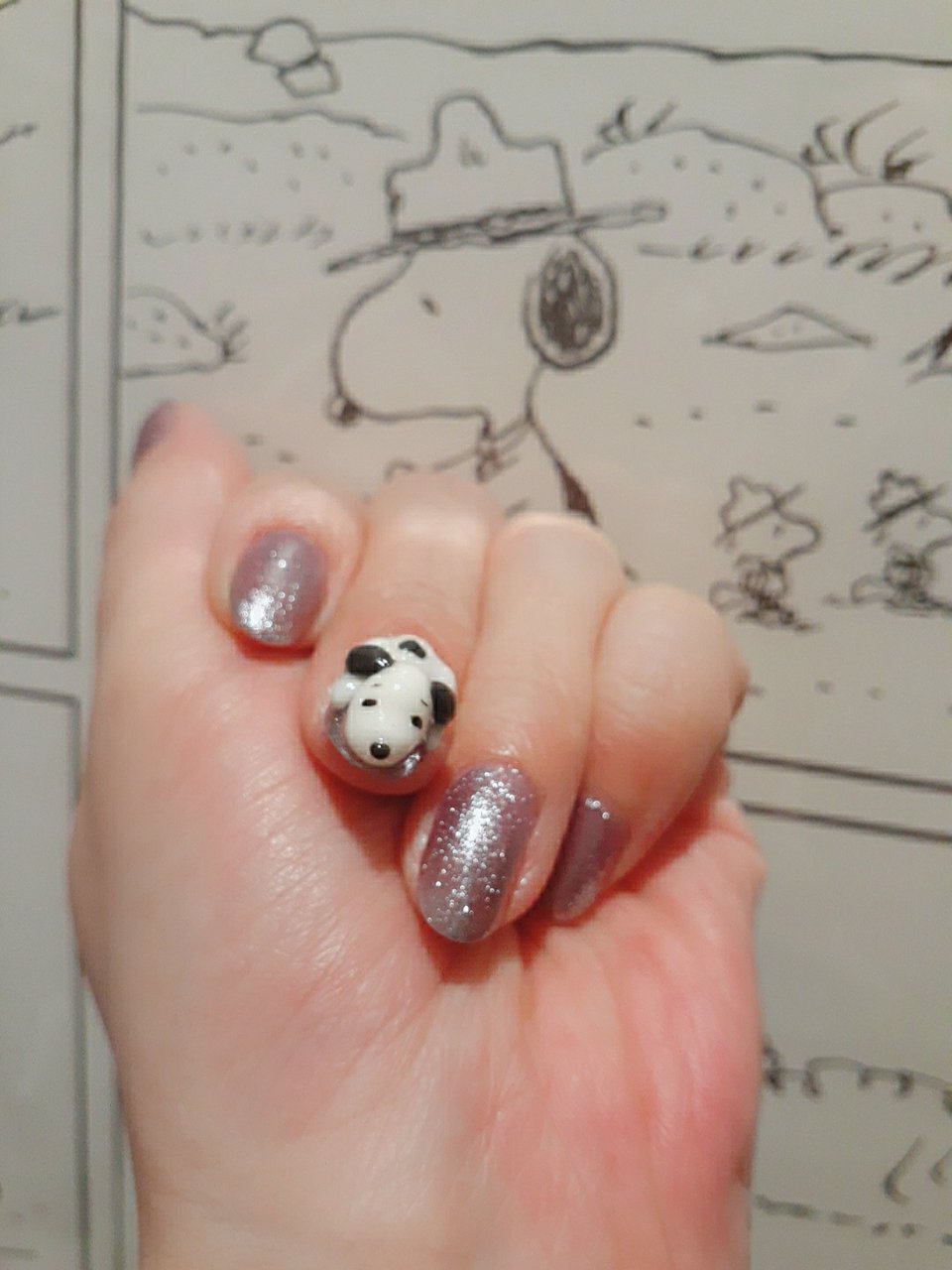 ハンド キャラクター デコ ミディアム シルバー Yuenのネイルデザイン No ネイルブック