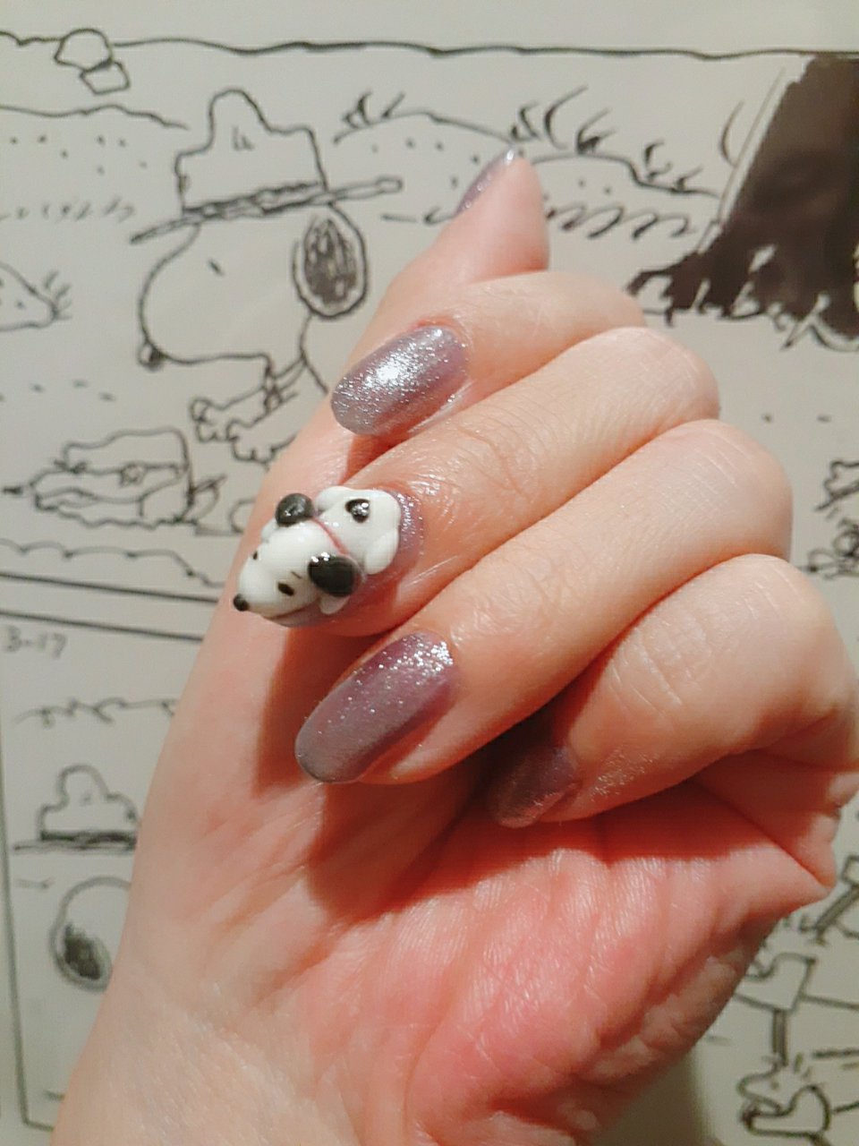 ハンド キャラクター デコ ミディアム シルバー Yuenのネイルデザイン No ネイルブック