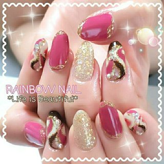 秋 プッチ ロングのネイルデザイン ネイルブック