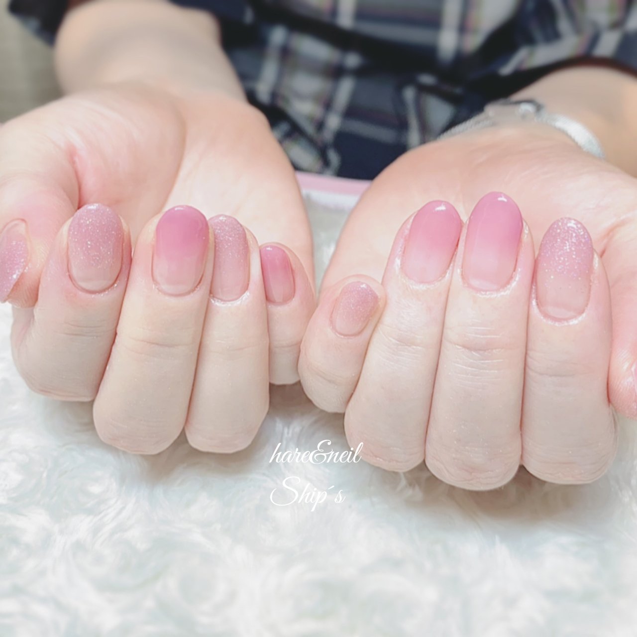 ハンド グラデーション ピンク ジェルネイル お客様 Ship S のネイルデザイン No ネイルブック