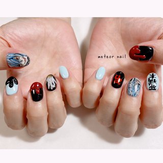 人気順 死柄木弔のネイルデザイン ネイルブック