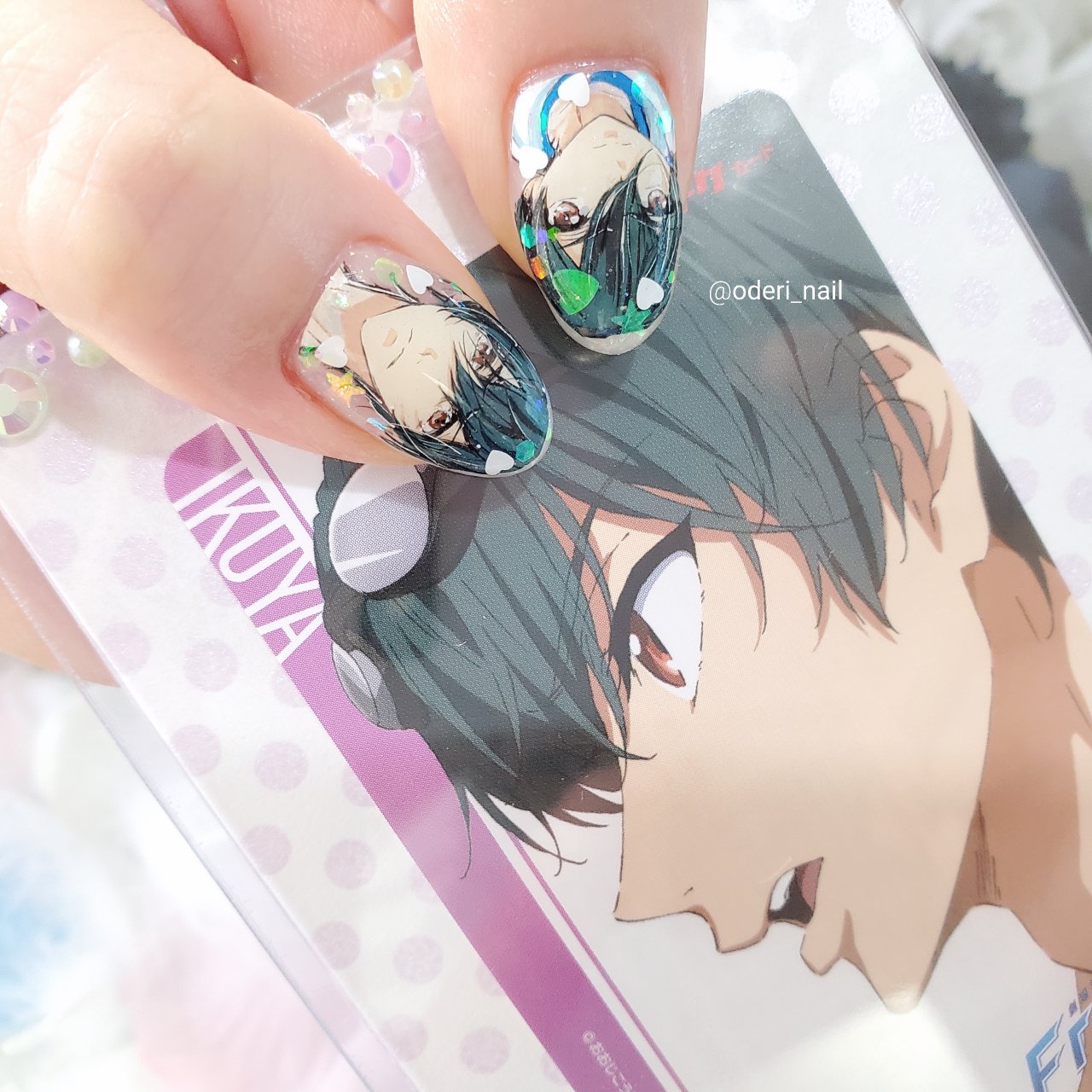 ハンド ビジュー 痛ネイル キャラクター ショート ネイリストゆみのネイルデザイン No ネイルブック