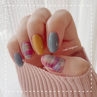 21年 新着順 秋 チェック セルフネイルのネイルデザイン ネイルブック