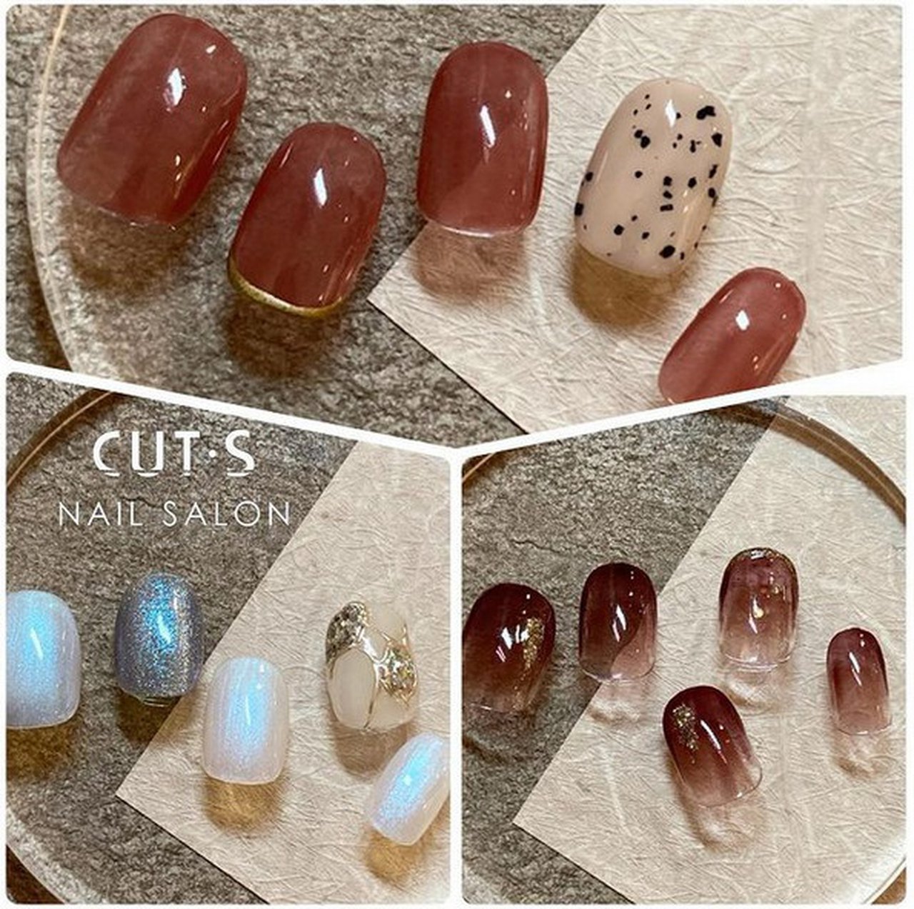 秋 ハンド ジェルネイル ネイルチップ Cut S Nail Salonのネイルデザイン No ネイルブック