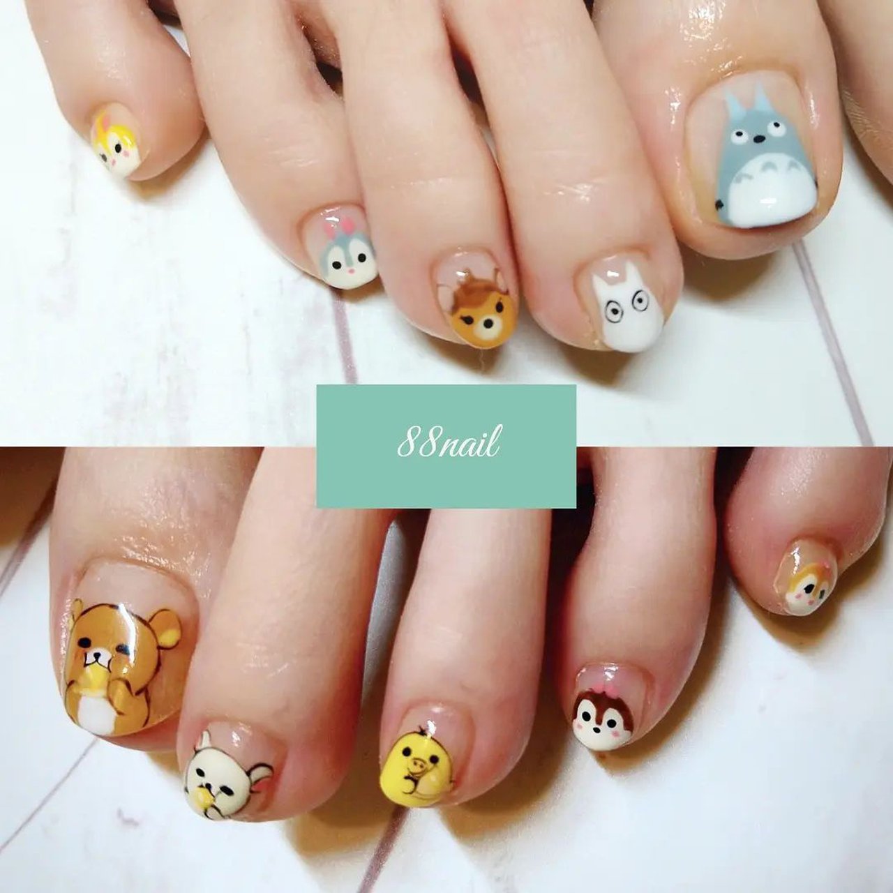 夏 オールシーズン フット 痛ネイル キャラクター nailのネイルデザイン No ネイルブック