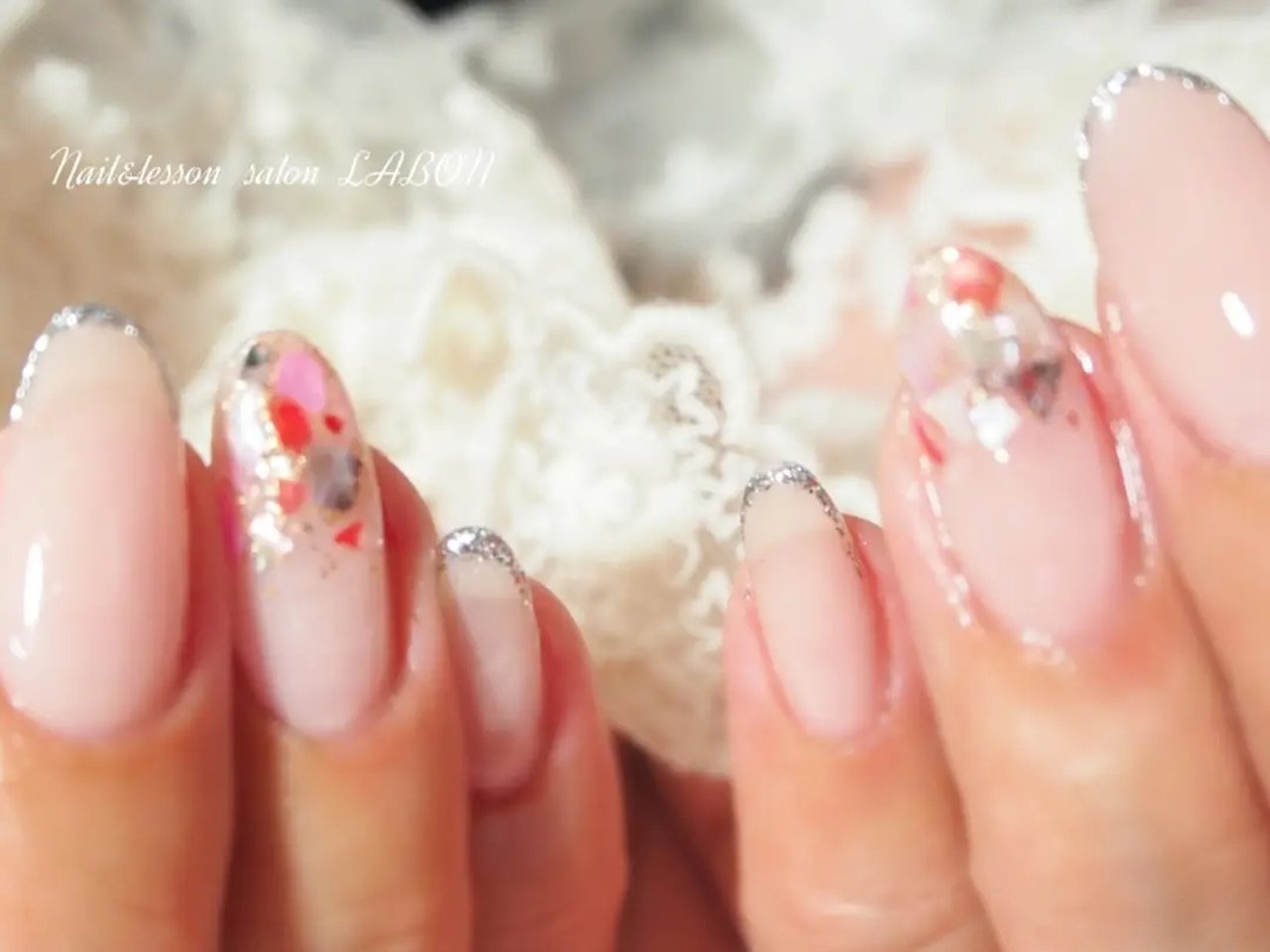 オールシーズン オフィス ブライダル 女子会 ハンド Labonのネイルデザイン No ネイルブック