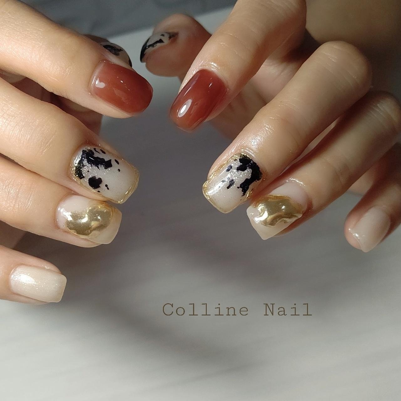 秋 オールシーズン 旅行 デート ハンド 田島のネイルデザイン No ネイルブック