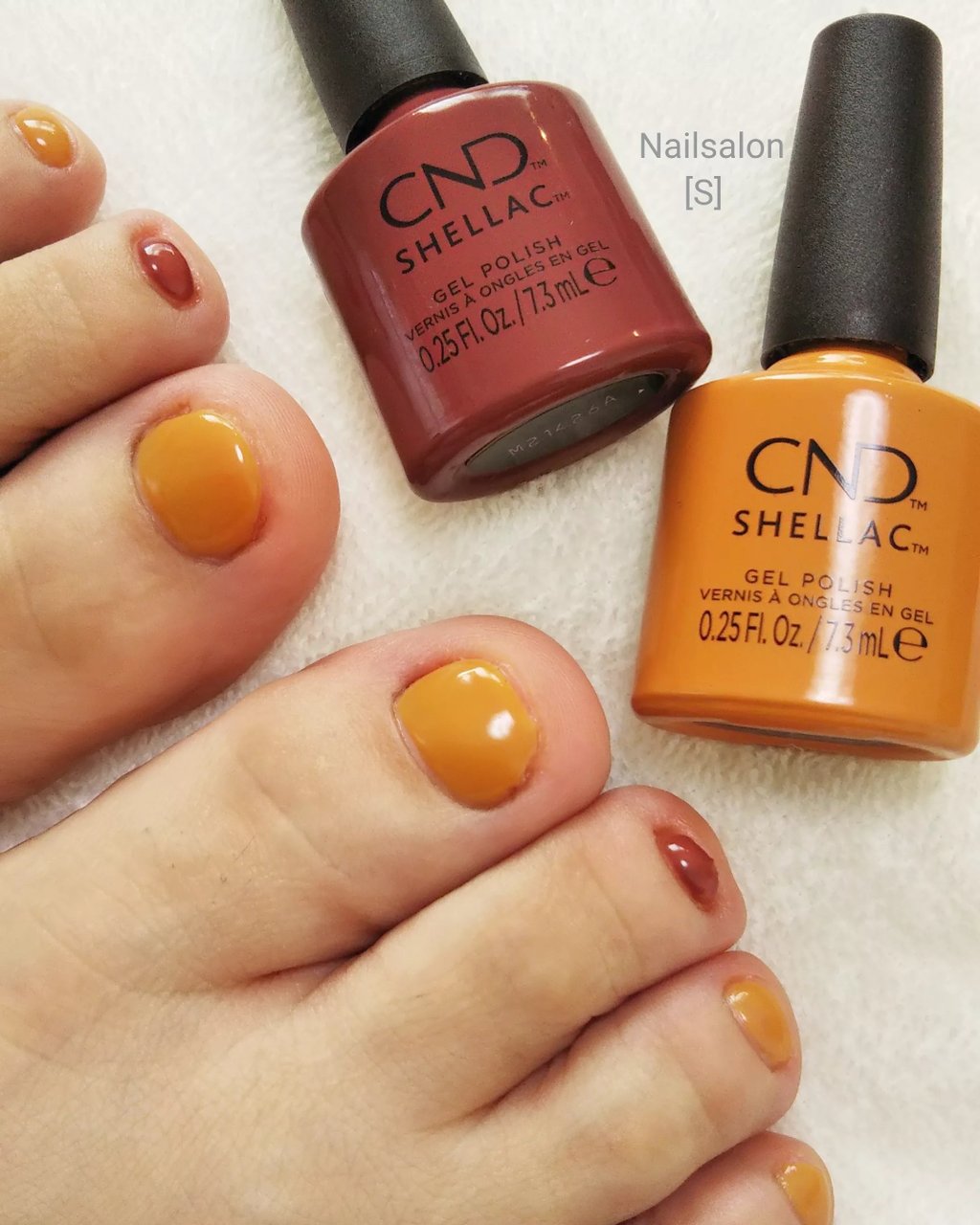 秋 オールシーズン フット シンプル ワンカラー シェラックネイル専門店 S のネイルデザイン No ネイルブック