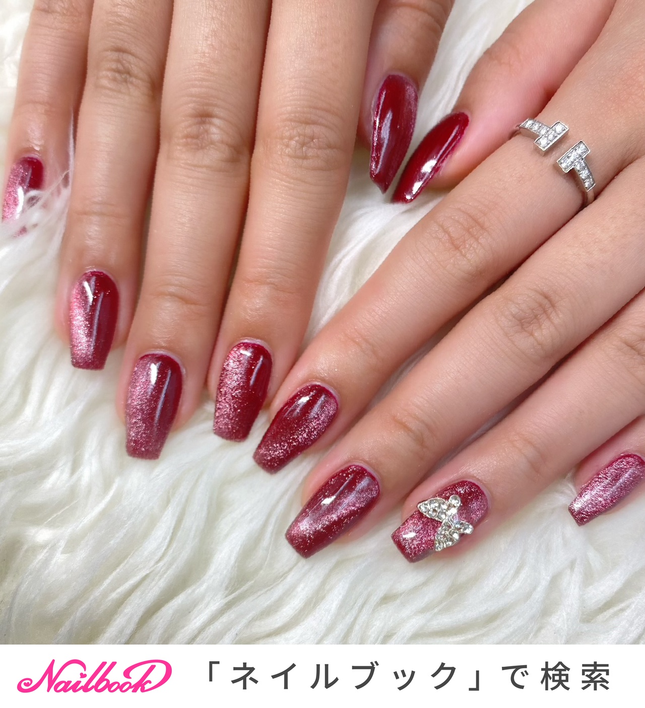 春/秋/冬/ハンド/マグネット - my NAILのネイルデザイン[No.6736283]｜ネイルブック