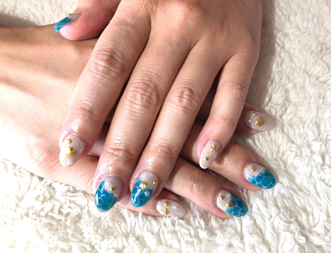 夏 旅行 海 リゾート ハンド Nailsalonbarrelのネイルデザイン No ネイルブック