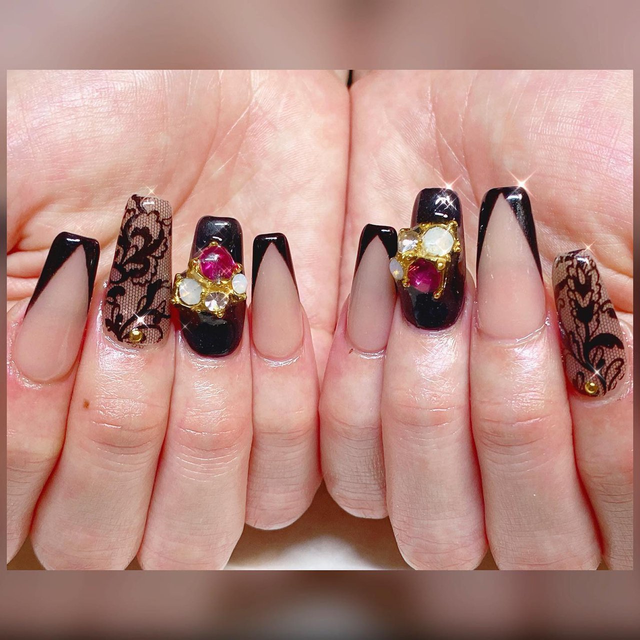 秋 冬 オールシーズン オフィス ハンド Liliys Le Eleのネイルデザイン No ネイルブック