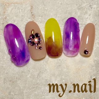 葡萄ネイルのネイルデザイン ネイルブック