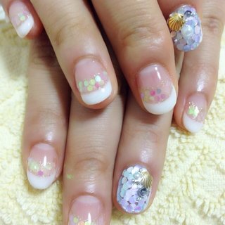 秋 ハンド 変形フレンチ ブラウン スカルプチュア Chika2loveのネイルデザイン No ネイルブック
