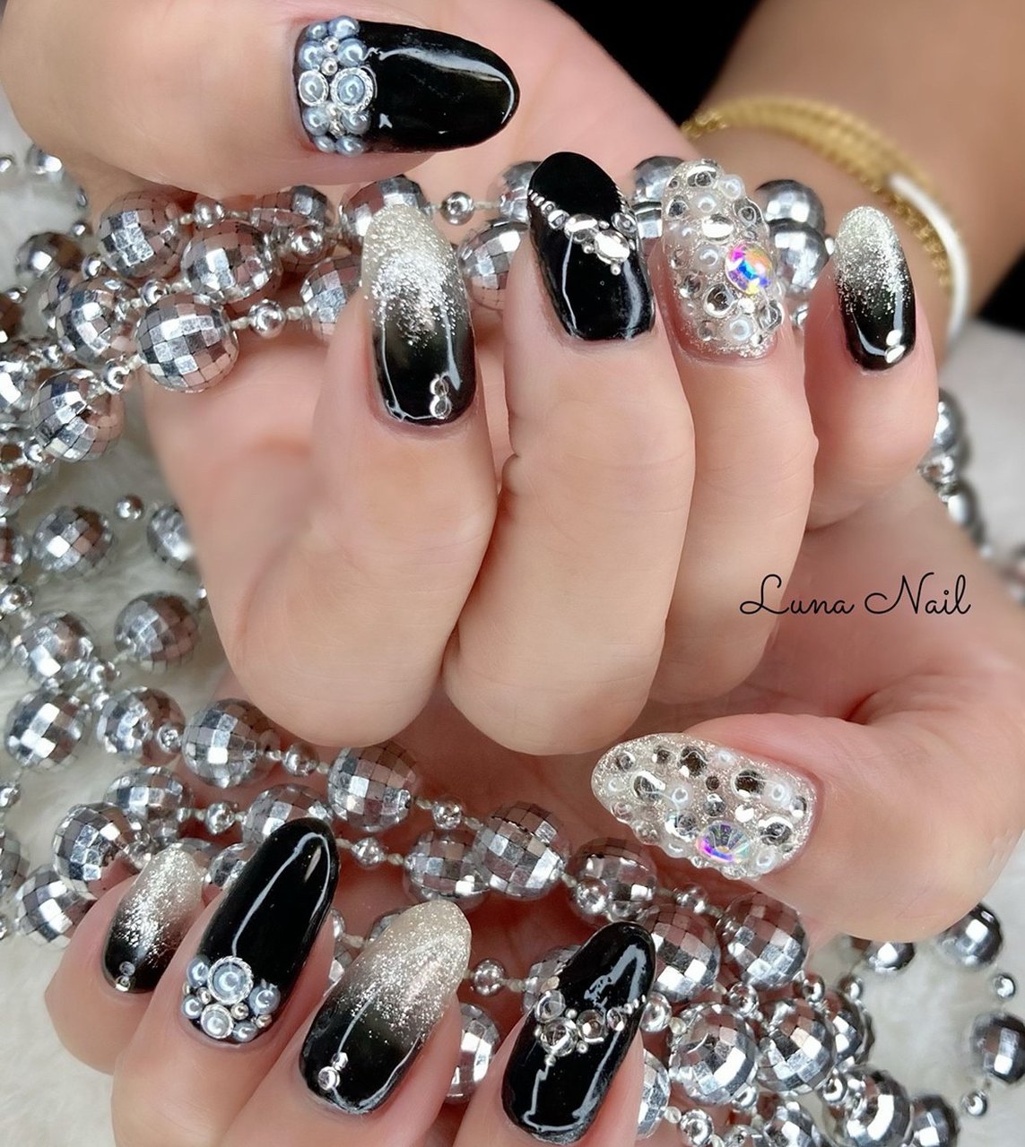 オールシーズン ライブ パーティー 女子会 ハンド Lunanail18のネイルデザイン No ネイルブック