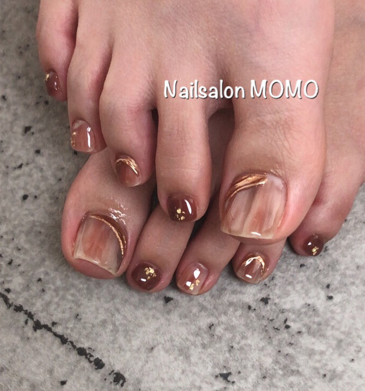 秋 パーティー デート 女子会 フット Nailsalonmomoのネイルデザイン No ネイルブック