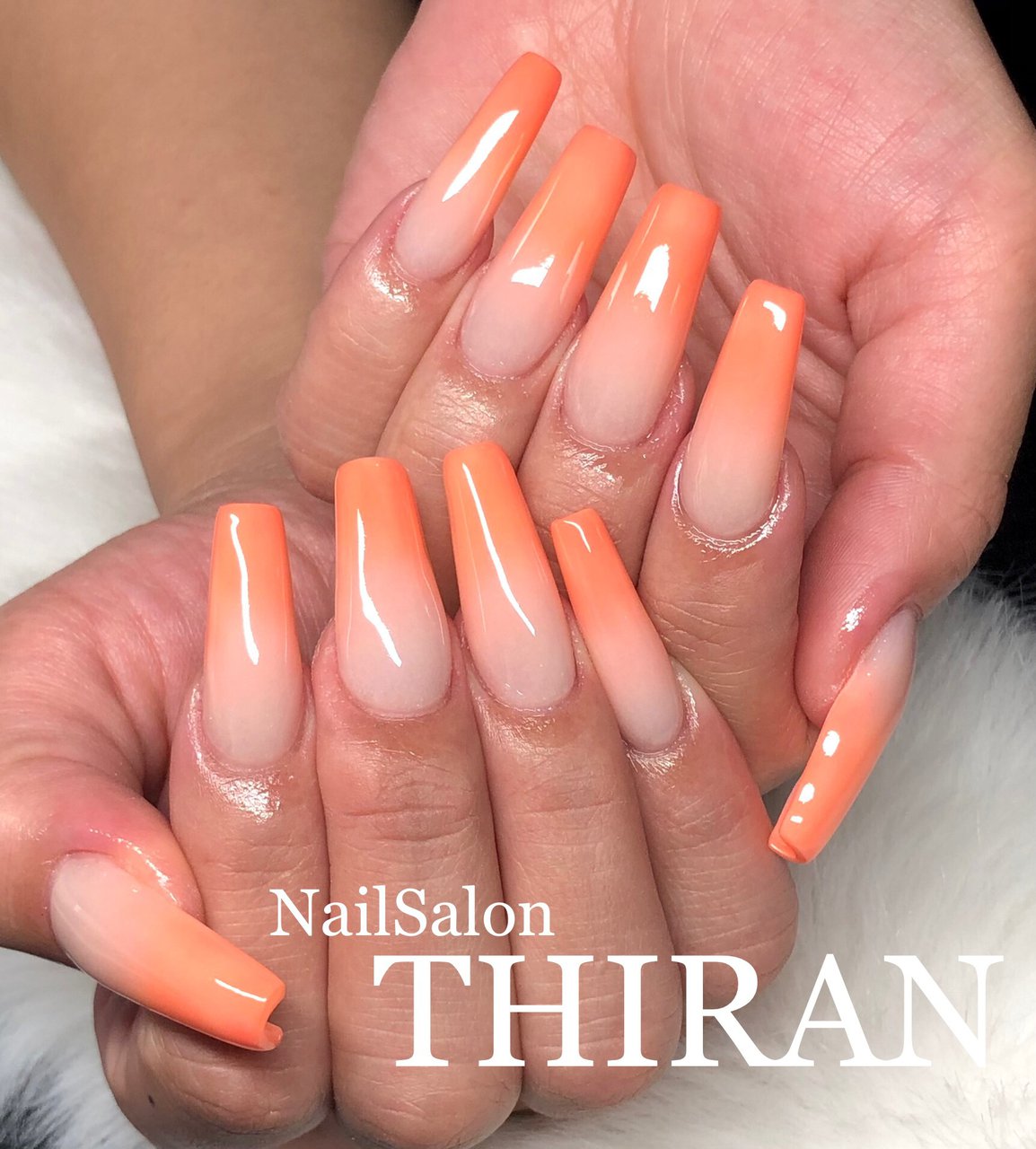 オールシーズン ハンド シンプル グラデーション ワンカラー Nailsalon Thiranのネイルデザイン No ネイルブック