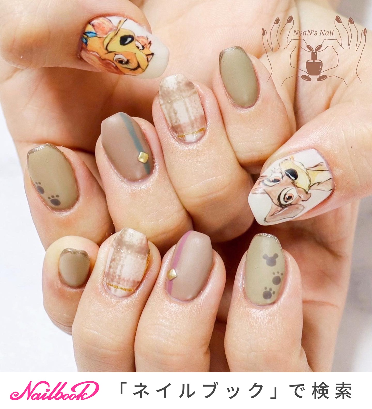 秋/冬/デート/女子会/ハンド - NyaN's Nailのネイルデザイン[No