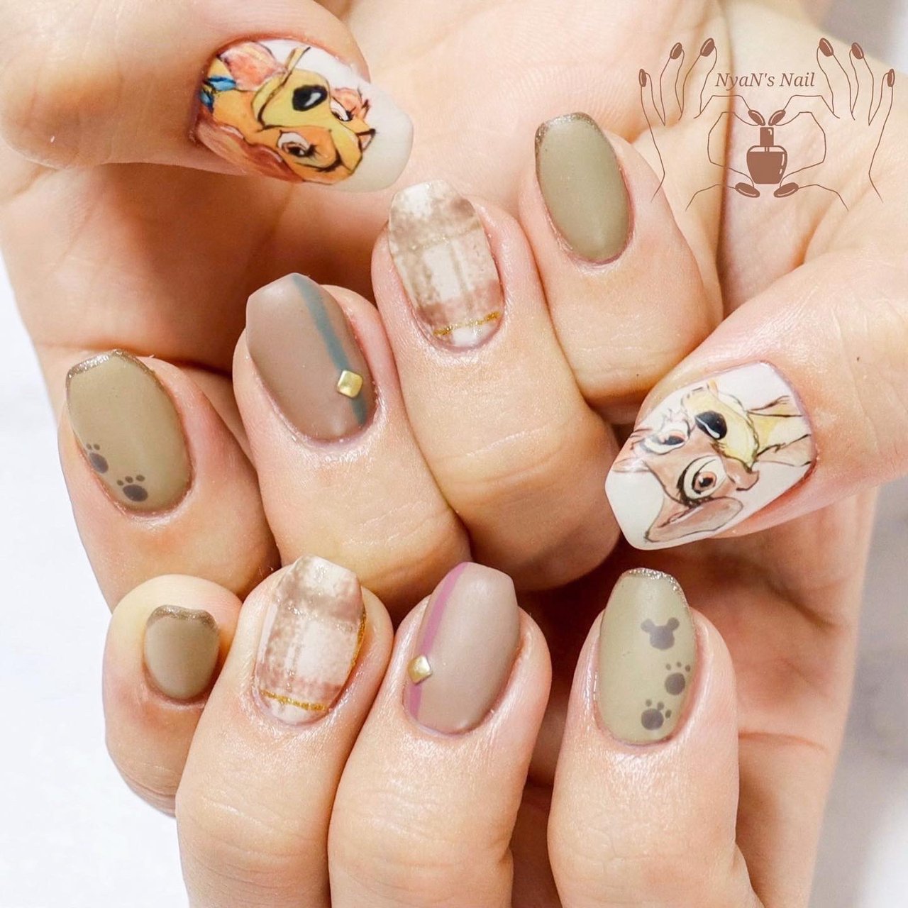 秋 冬 デート 女子会 ハンド Nyan S Nailのネイルデザイン No ネイルブック