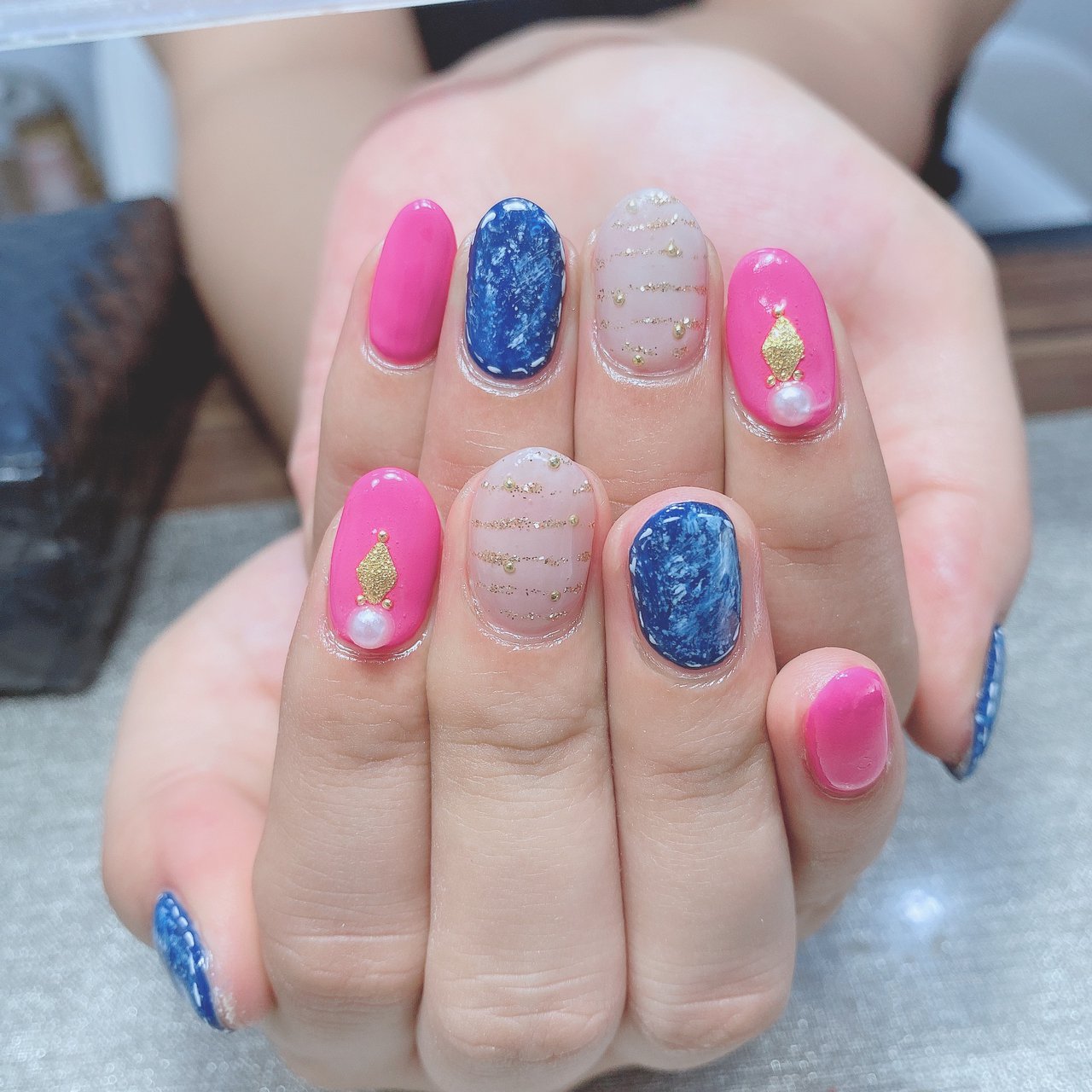 オールシーズン デート 女子会 ハンド ラメ N エヌプラス Nail Salonのネイルデザイン No ネイルブック