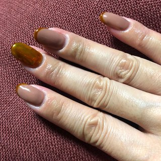 オフィス ショート セルフネイルのネイルデザイン ネイルブック