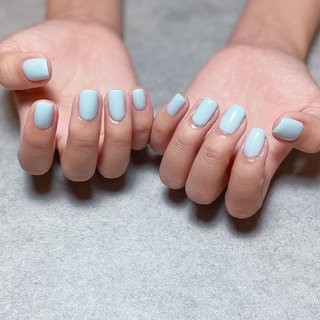 アイスブルーのネイルデザイン ネイルブック