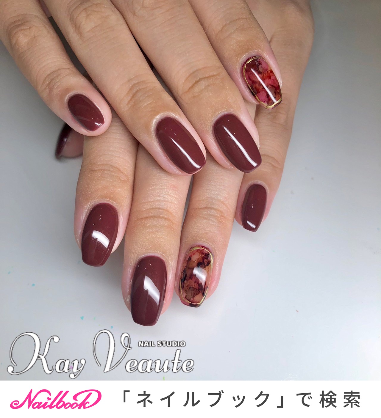 秋/冬/オフィス/女子会/ハンド - NAIL STUDIO Kay Veauteのネイルデザイン[No.6743199]｜ネイルブック