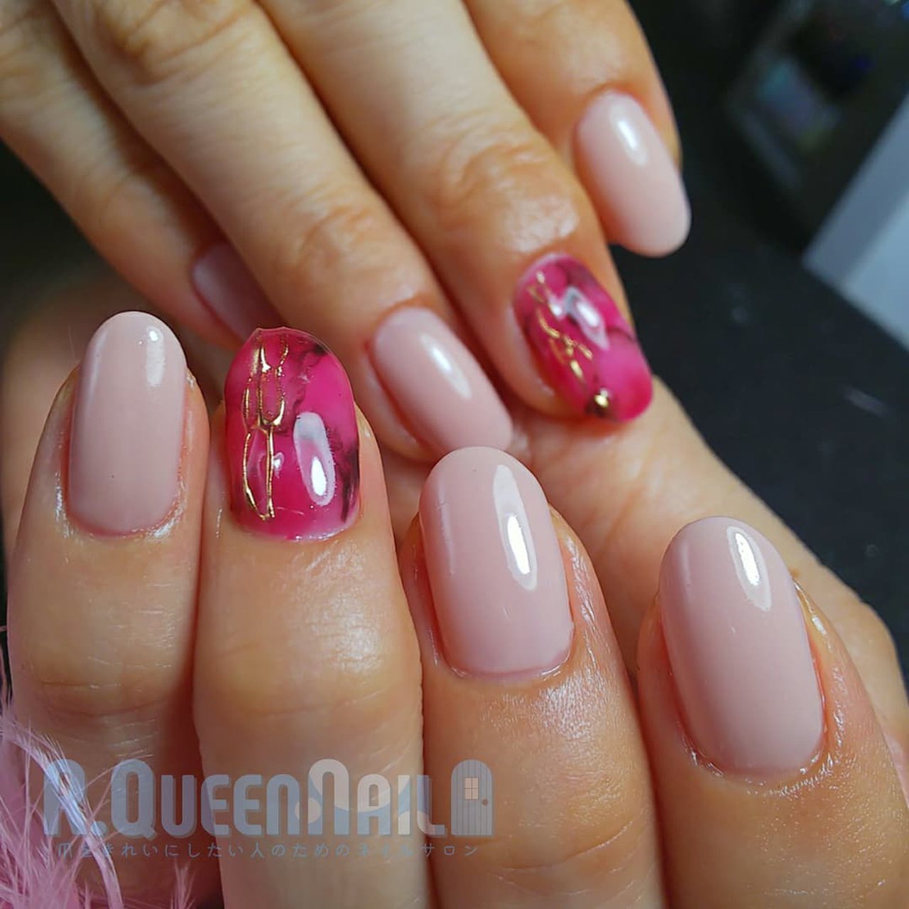 秋 デート 女子会 ハンド シンプル 今村しほり 千葉 R Queennailのネイルデザイン No ネイルブック