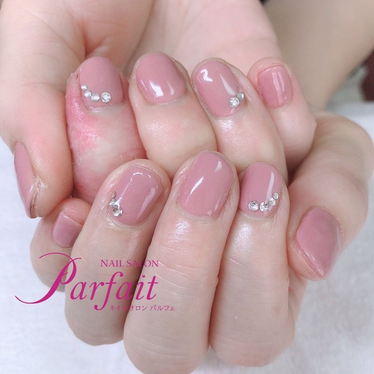 オールシーズン ハンド ワンカラー ピンク ジェルネイル Mami Nail415のネイルデザイン No ネイルブック